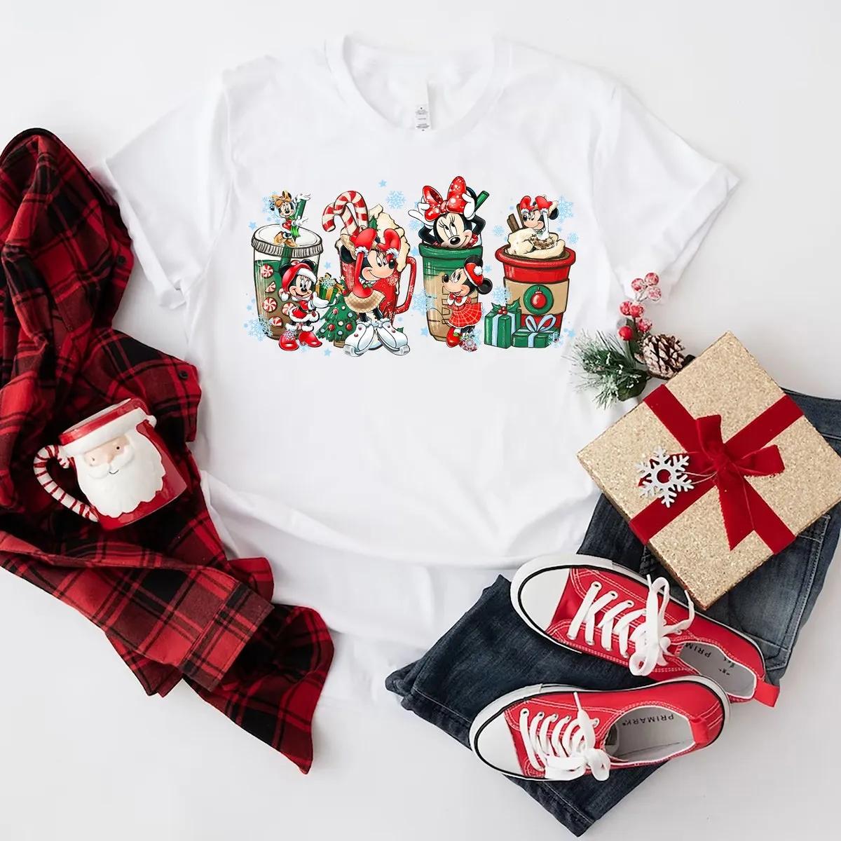 Custom Disney Mickey Minnie Christmas Shirt 3 4