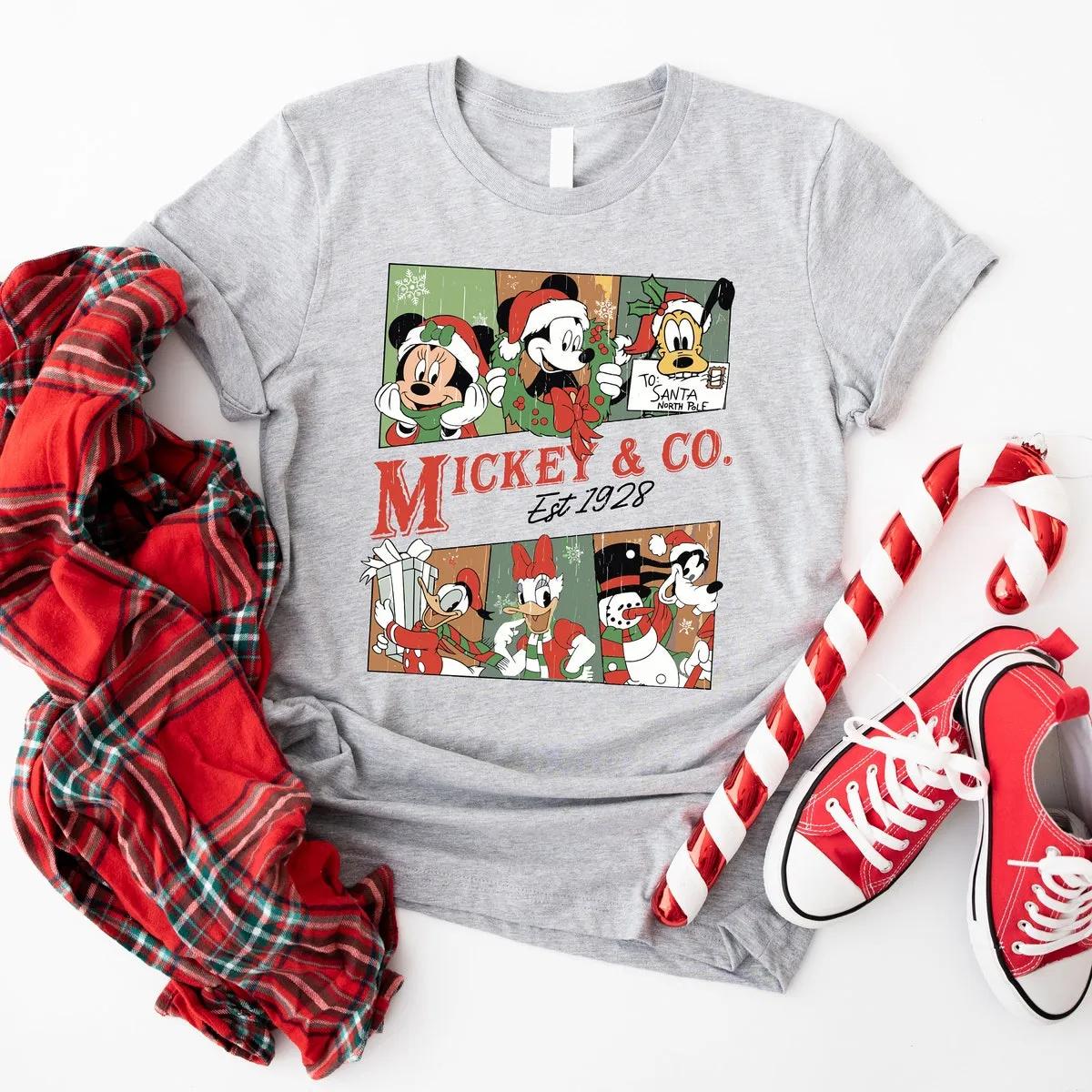 Custom Disney Mickey Minnie Christmas Shirt 4 1 1