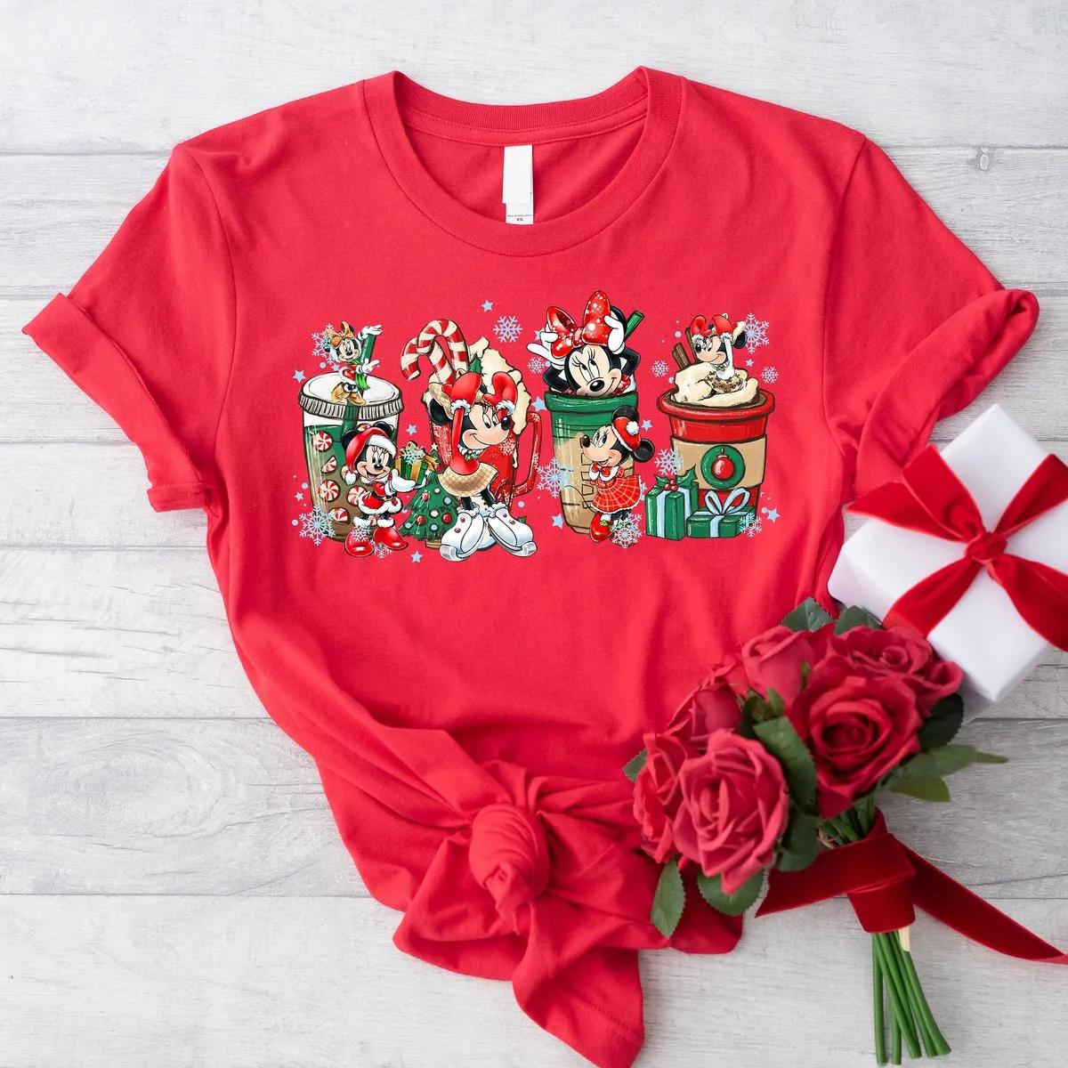 Custom Disney Mickey Minnie Christmas Shirt 4 4