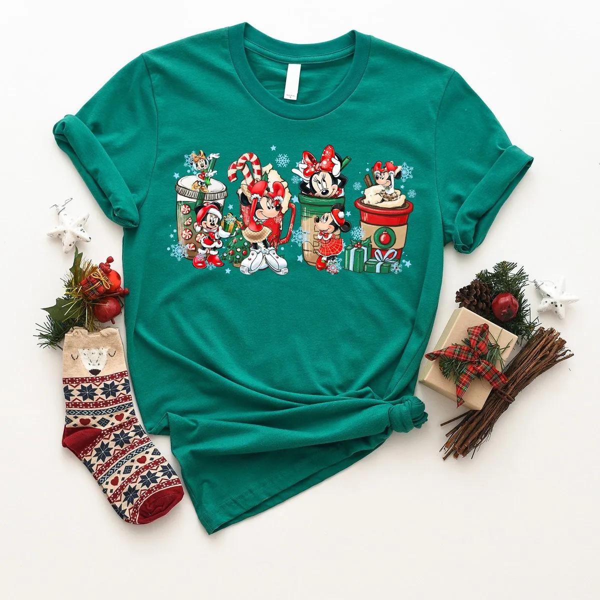 Custom Disney Mickey Minnie Christmas Shirt 5 1