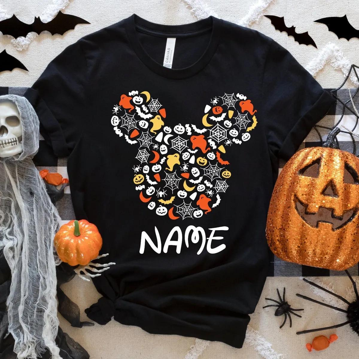 Custom Disney Mickey Minnie Halloween Shirt 1