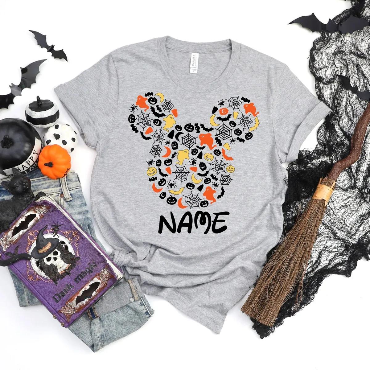 Custom Disney Mickey Minnie Halloween Shirt 5