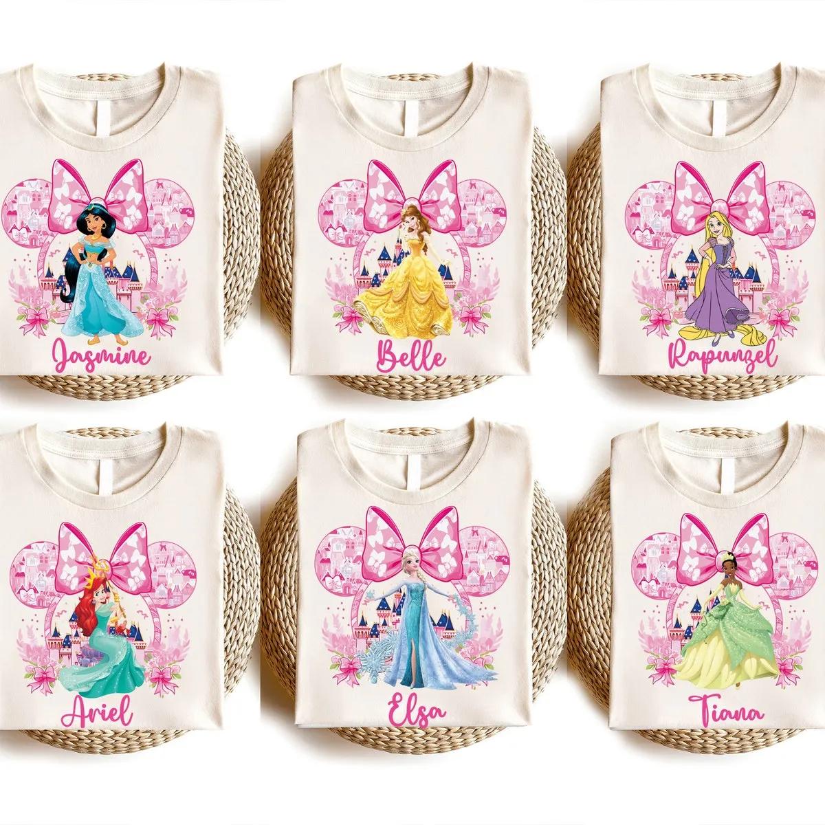 Custom Disney Princess Shirt Minnie Bow Princess Tee 1 1