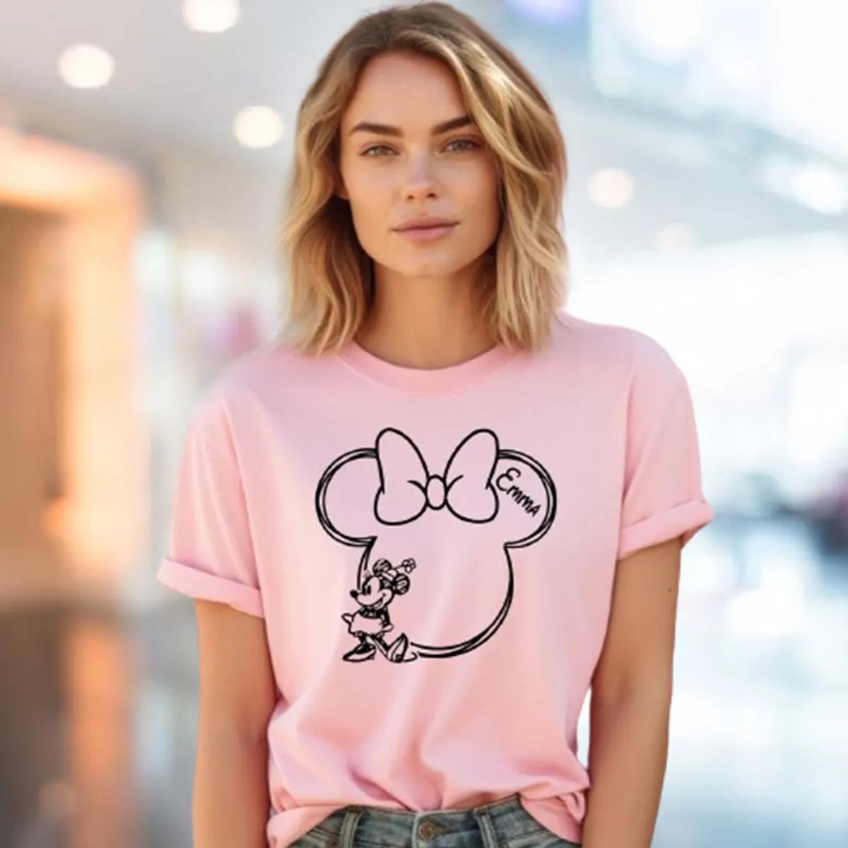 Custom Disney Shirt Personalized Minnie Mickey Matching Tees 2 1