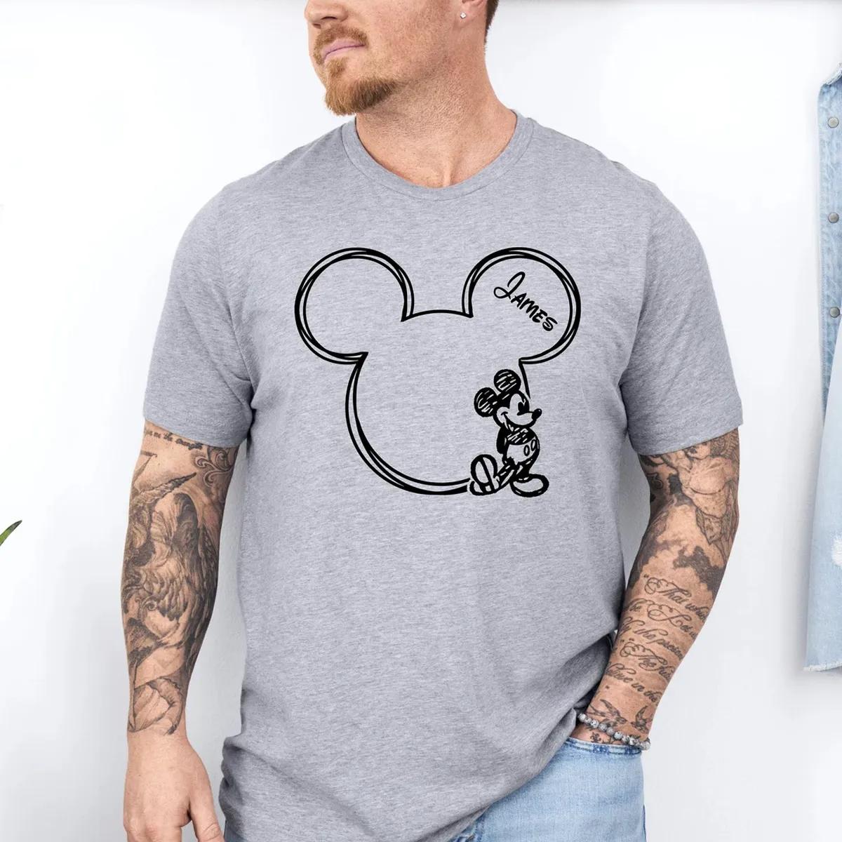 Custom Disney Shirt Personalized Minnie Mickey Matching Tees 3 1