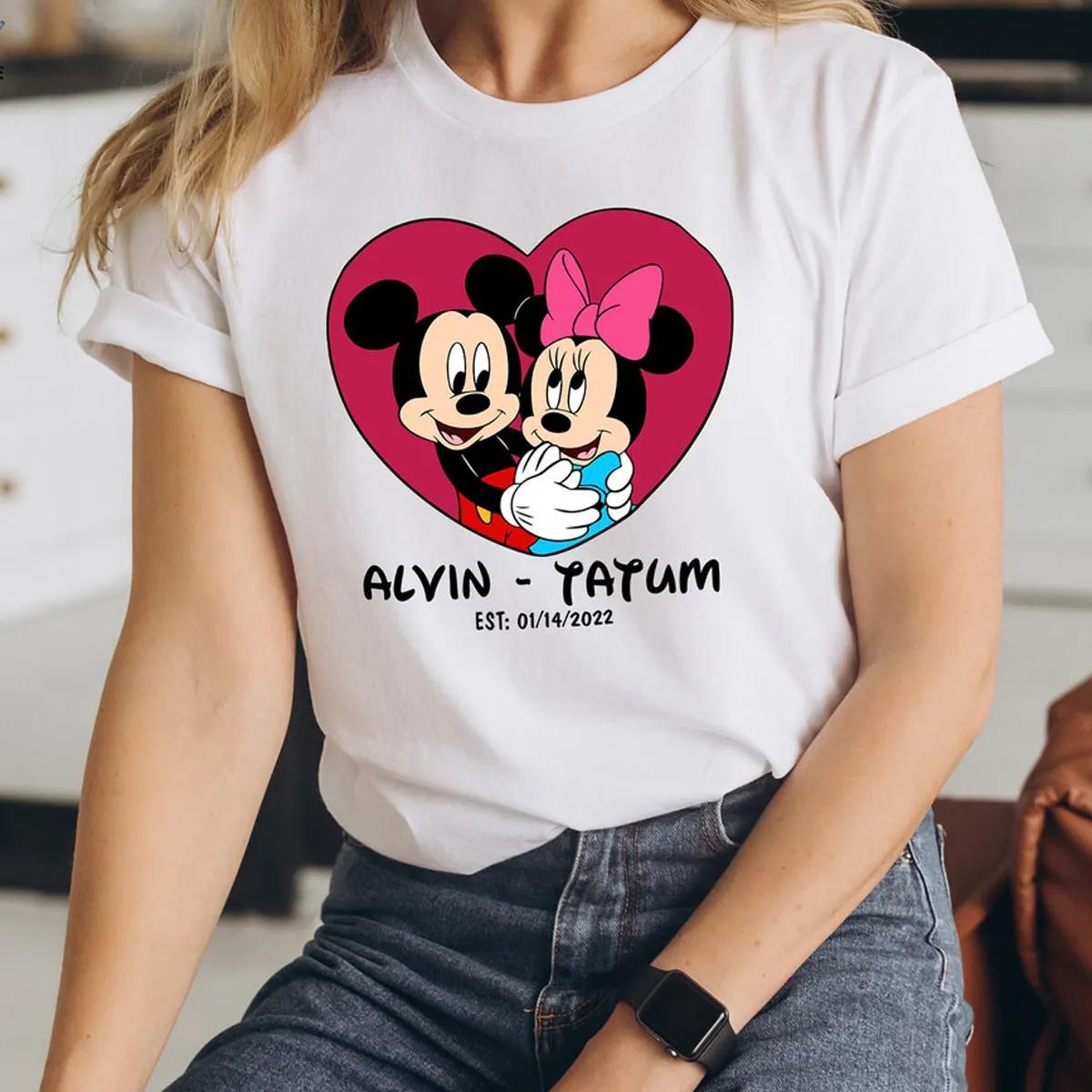 Custom Disneyland Shirt Mickey Minnie Love Tee 1 1