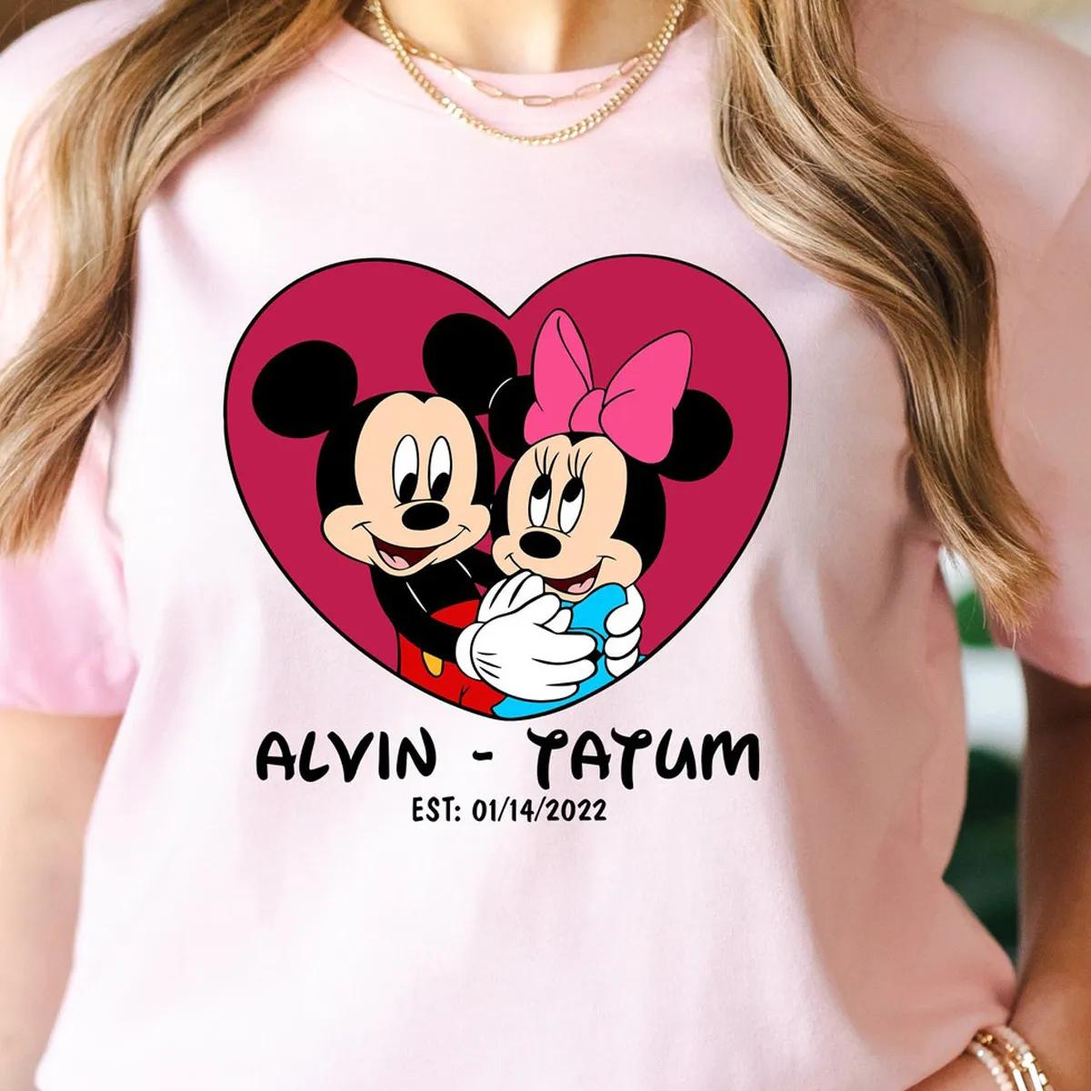 Custom Disneyland Shirt Mickey Minnie Love Tee 2 1