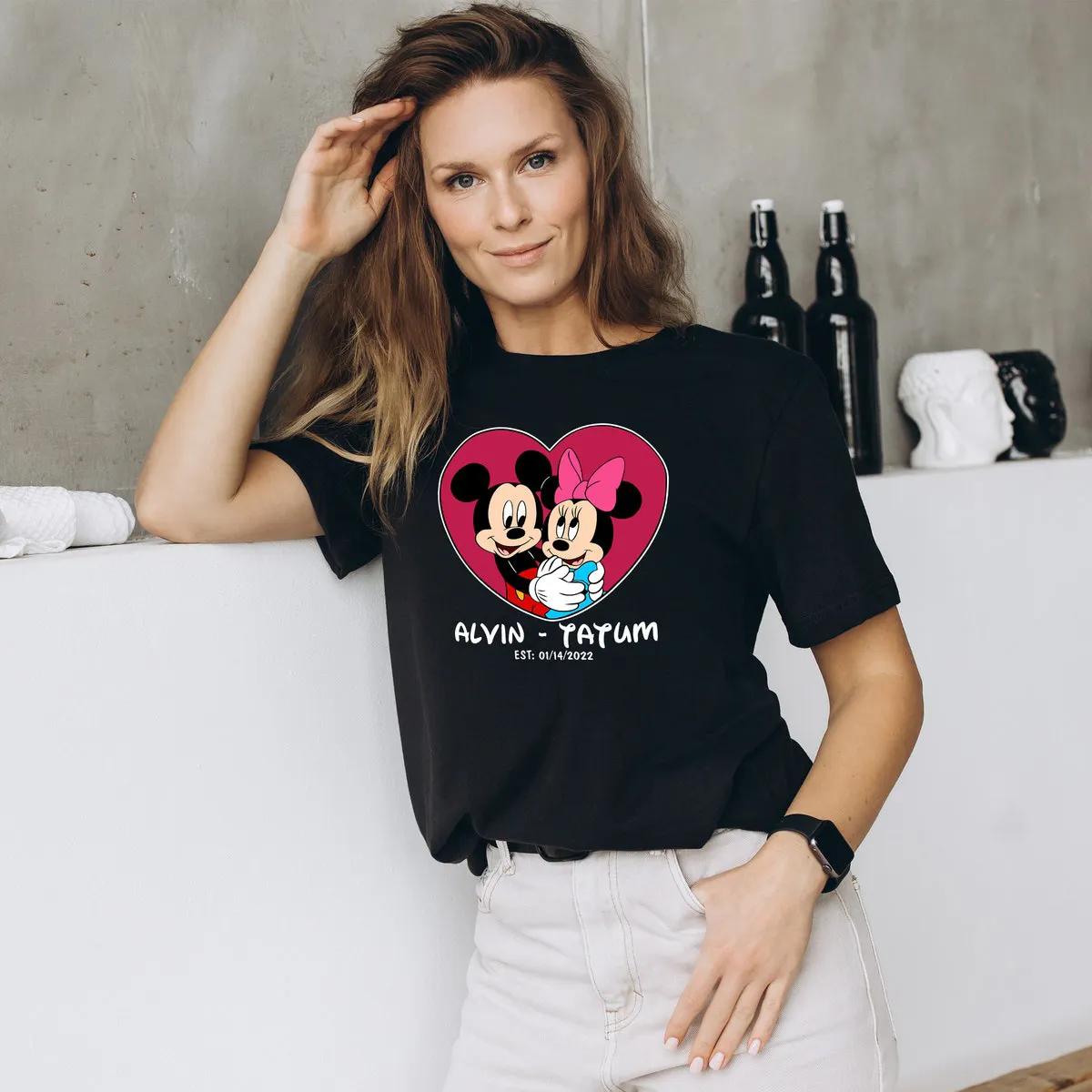 Custom Disneyland Shirt Mickey Minnie Love Tee 3 1