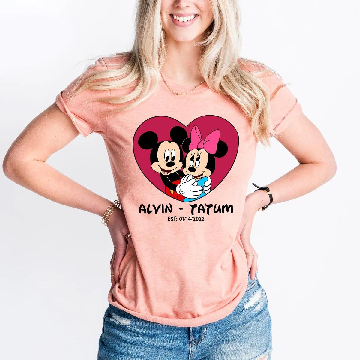 Custom Disneyland Shirt Mickey Minnie Love Tee 4 1