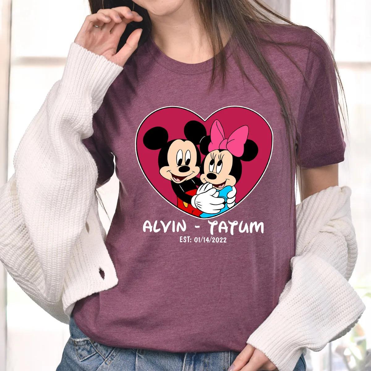 Custom Disneyland Shirt Mickey Minnie Love Tee 5 1