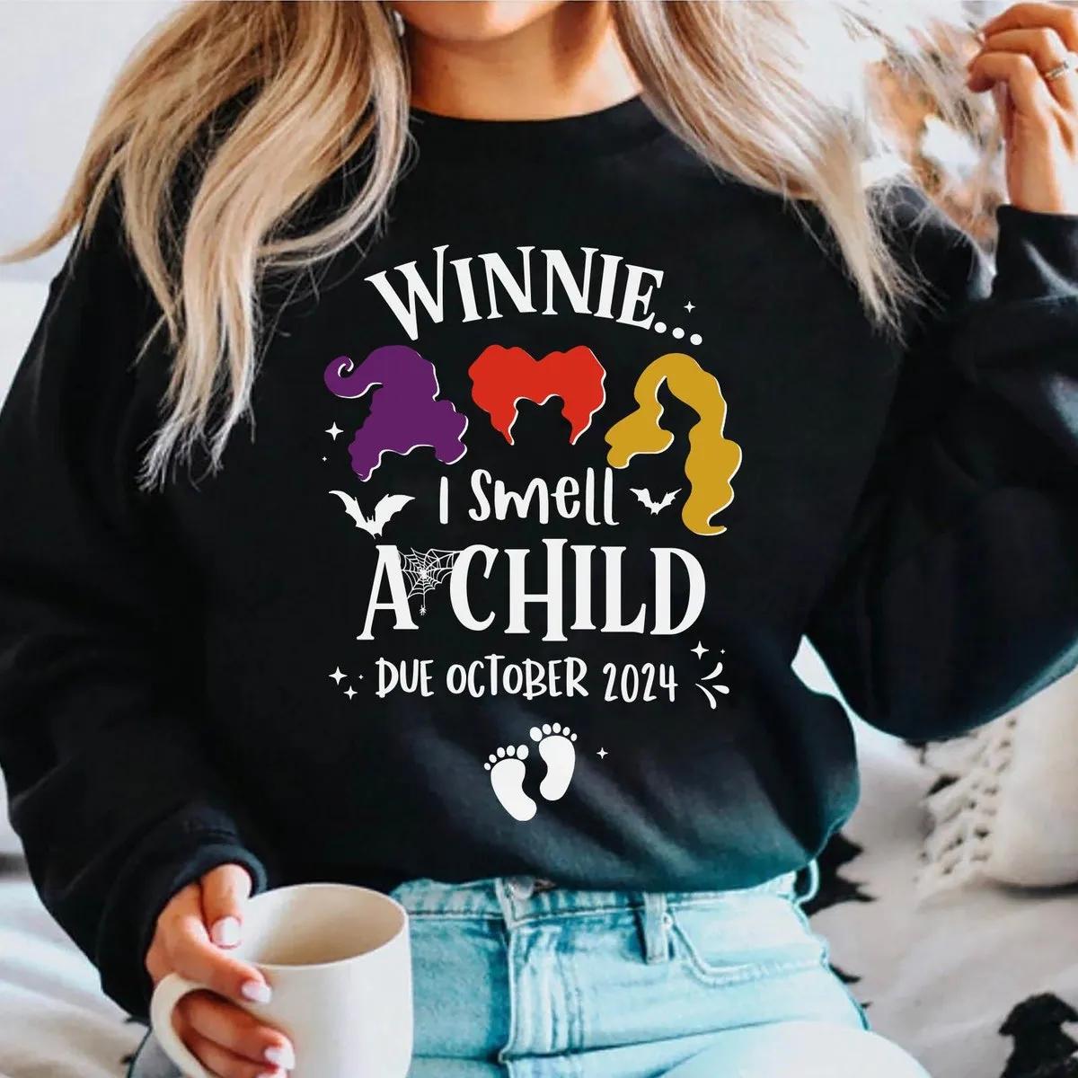 Custom Due Date Winnie Sanderson I Smell A Child Disney Shirt 1 1