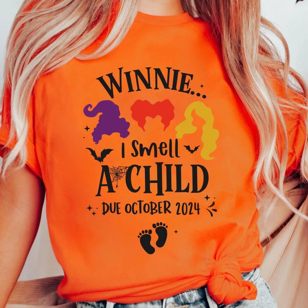 Custom Due Date Winnie Sanderson I Smell A Child Disney Shirt 6 1