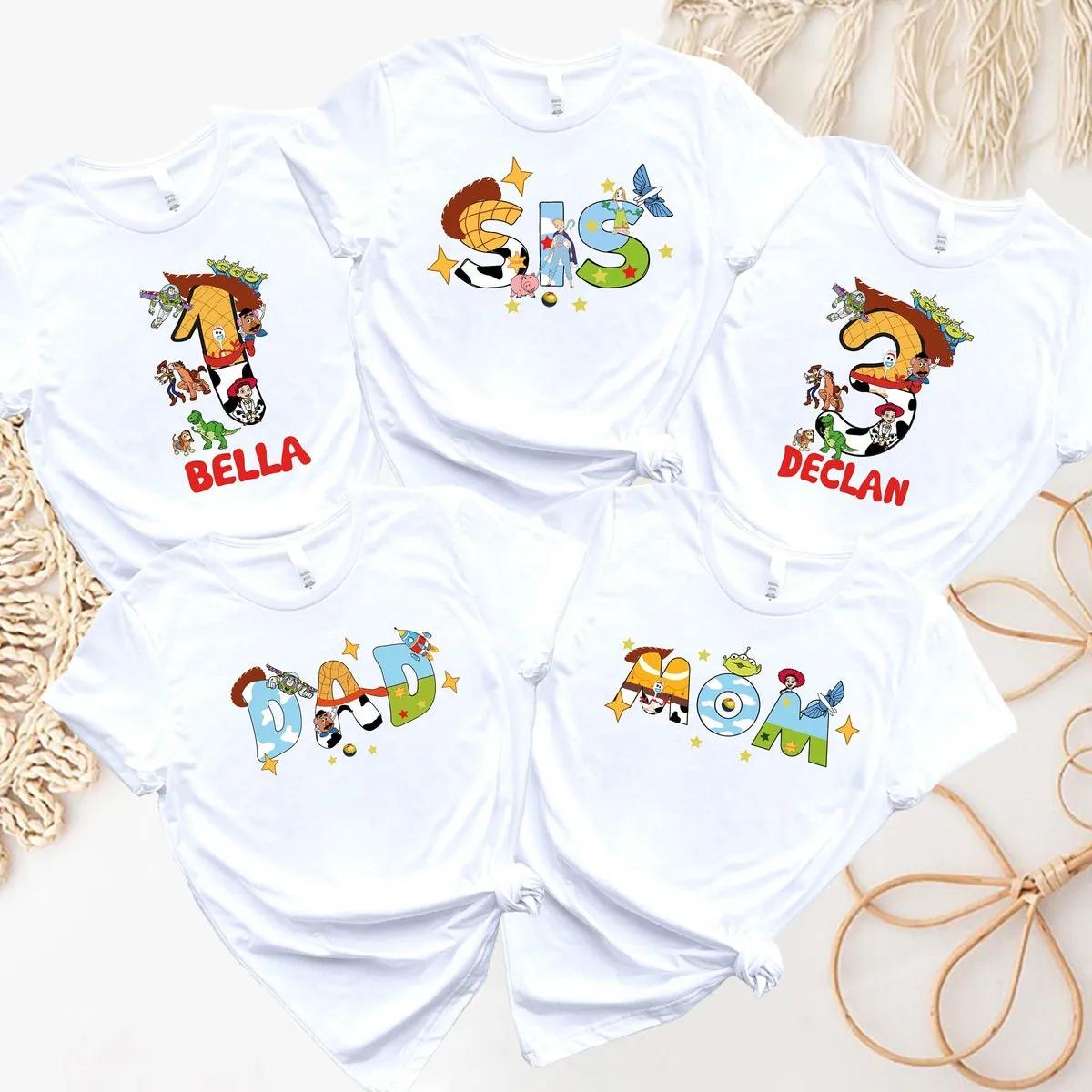 Custom Family Birthday Shirt Toddler Birthday Party Tee 1 1