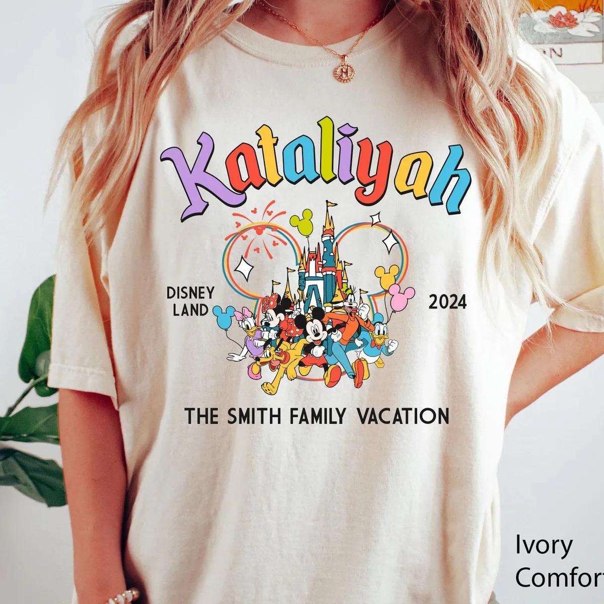 Custom Family Name Mickey And Friends Shirt 1