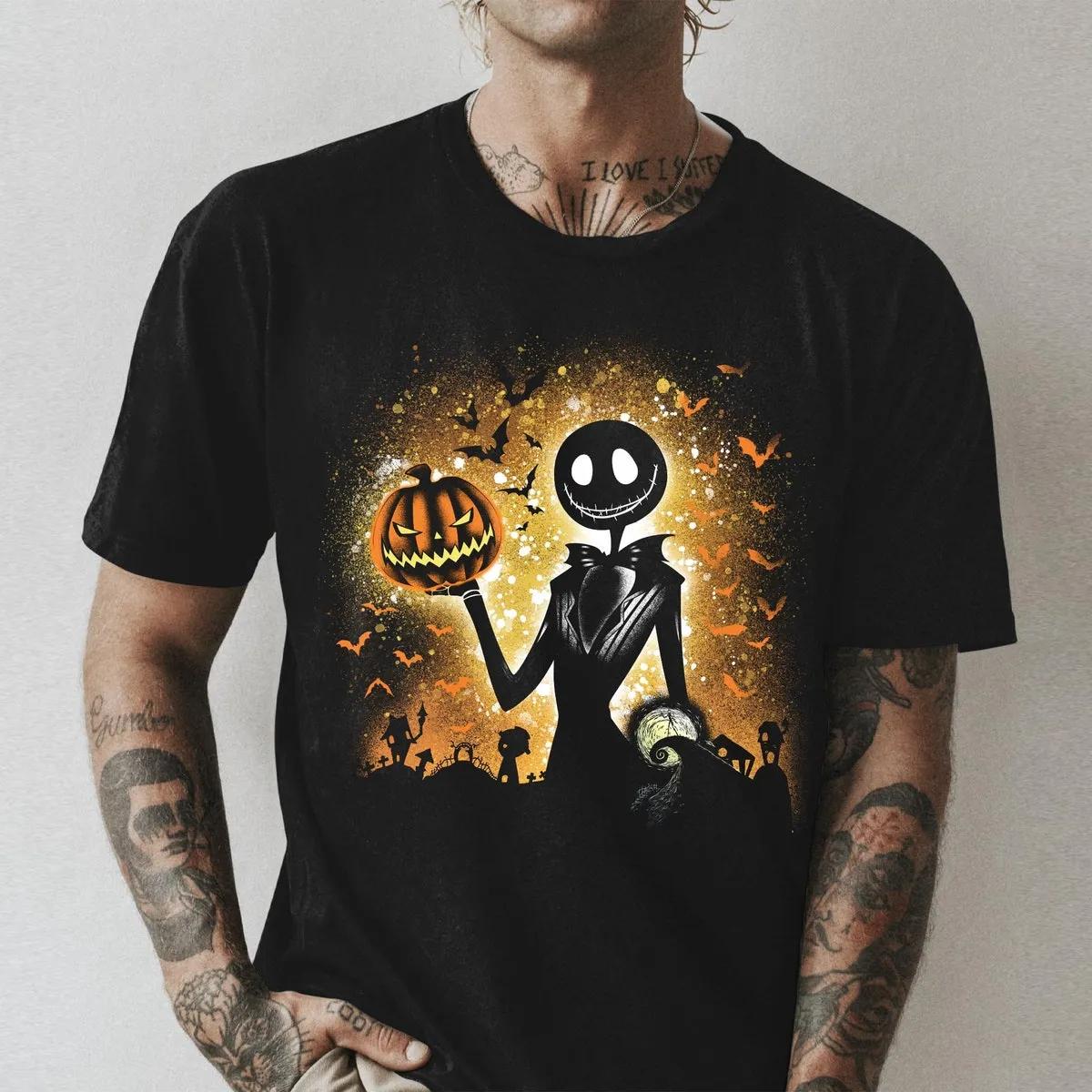 Custom Halloween Jack Skellington and Sally Shirt 2 1