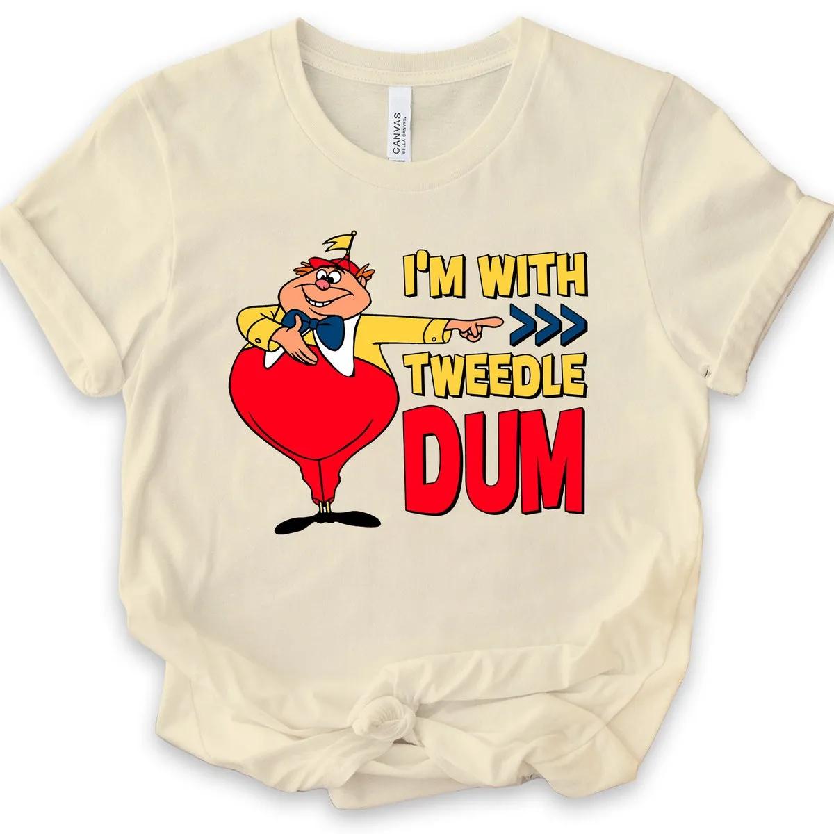 Custom Im With The Tweedle Dum Tweedle Dee Disney Shirt 2 1