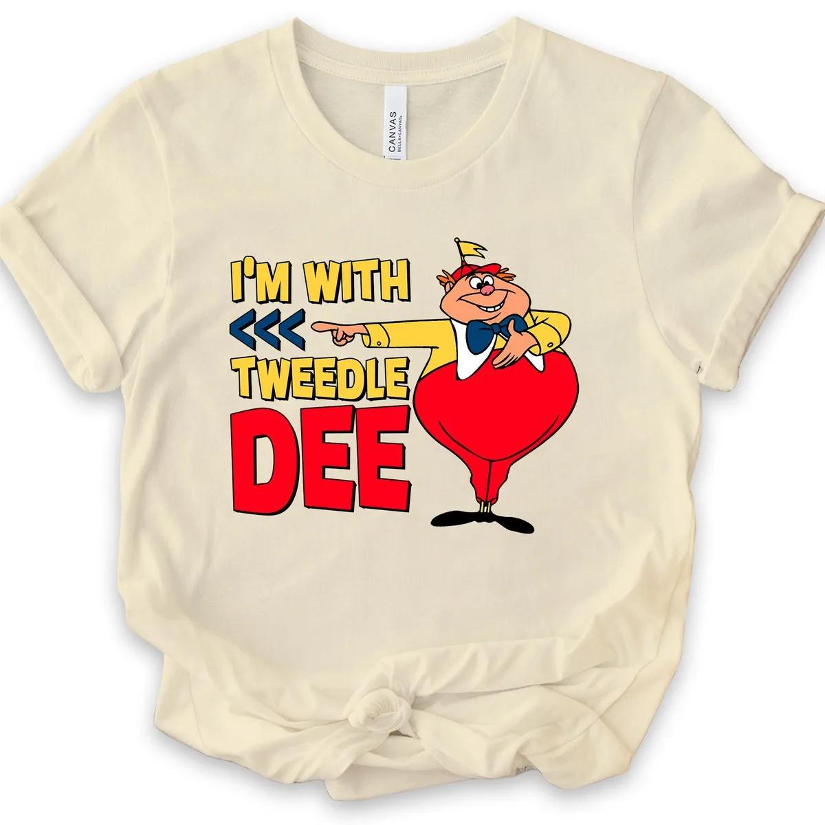 Custom Im With The Tweedle Dum Tweedle Dee Disney Shirt 3 1