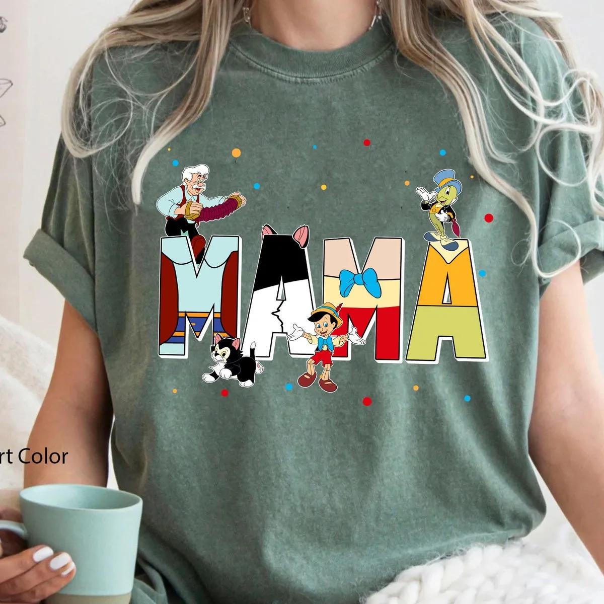 Custom Mama Papa Pinocchio Themed Shirt 4