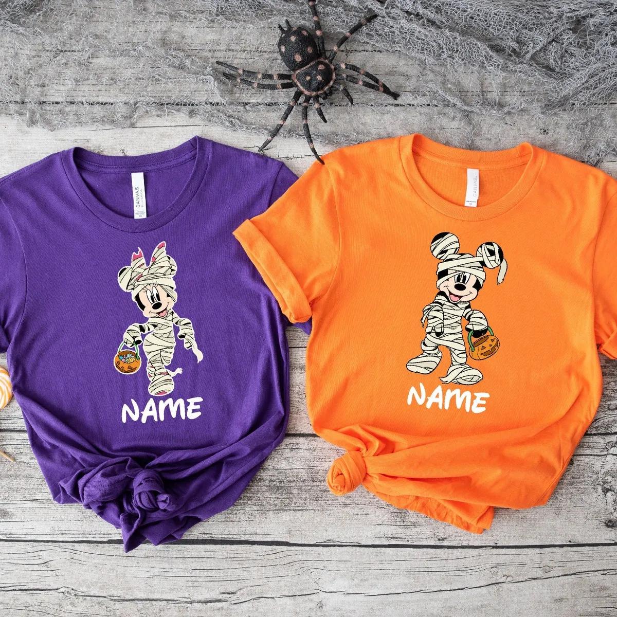 Custom Mickey And Minnie Mummy Halloween Disney Shirt 6