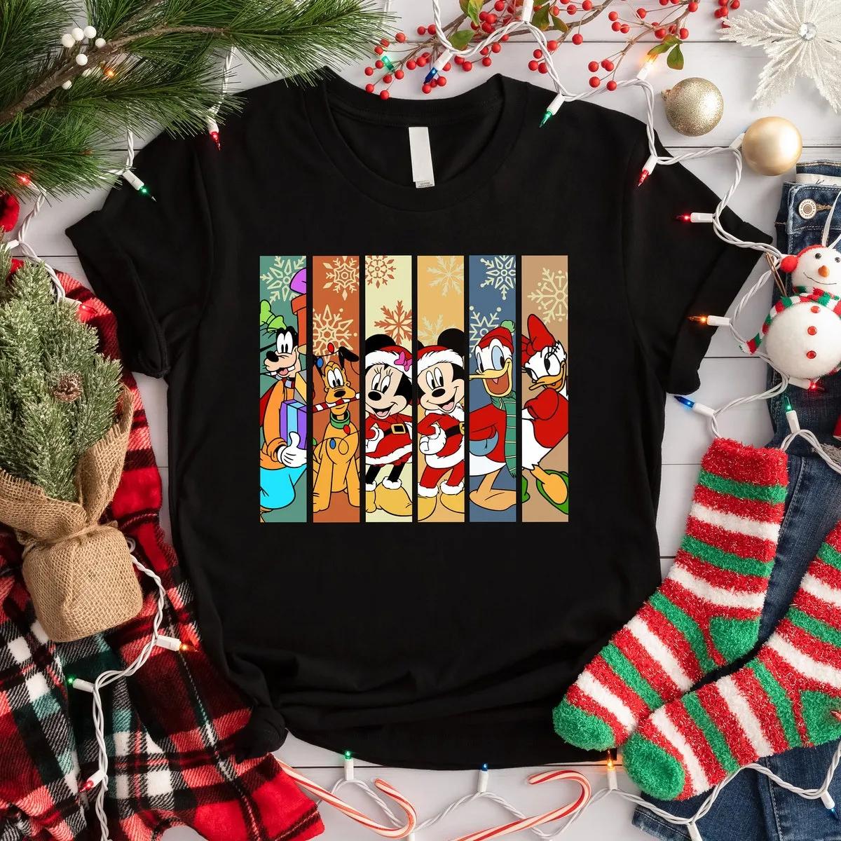 Custom Mickey Minnie Family Christmas Shirt 1 1