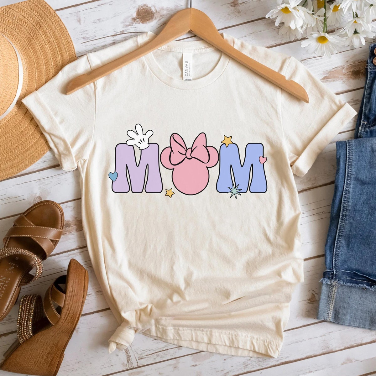 Custom Minnie Mom 70s Groovy Shirt 2 1