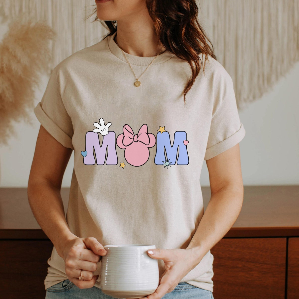 Custom Minnie Mom 70s Groovy Shirt 4 1