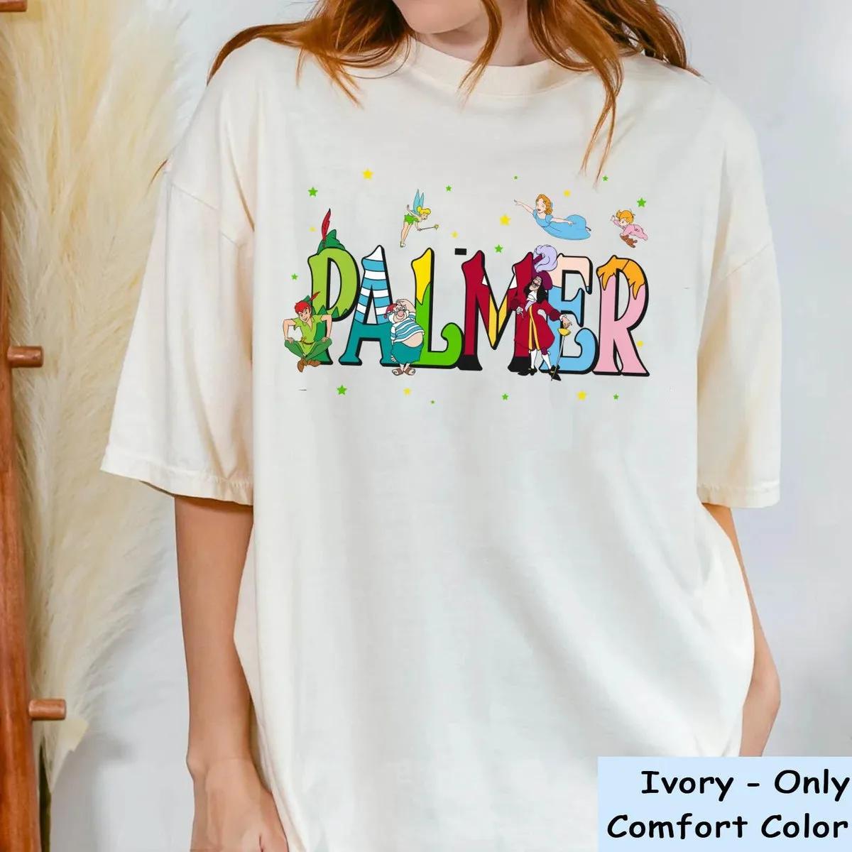 Custom Mom Dad Peter Pan Tinker Bell Hook Shirt 4