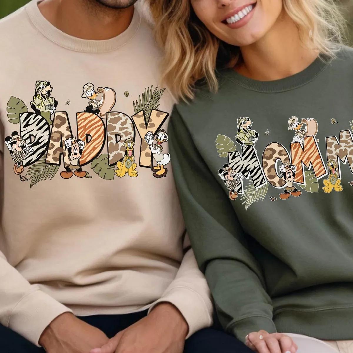 Custom Mommy Daddy Animal Kingdom Themed Shirt 1