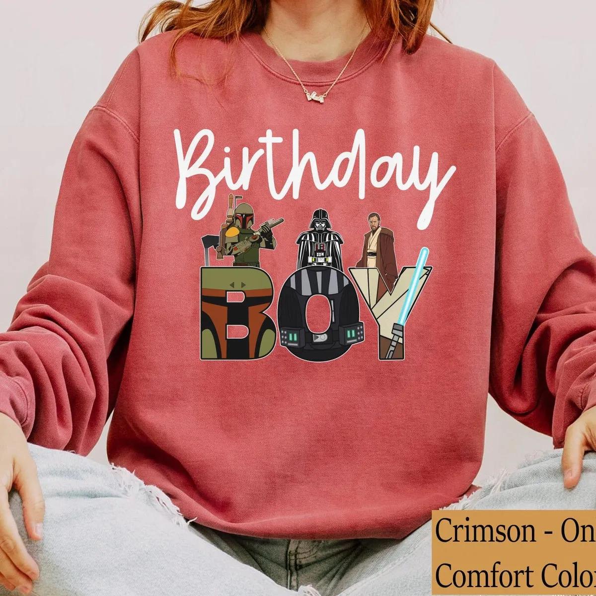 Custom Name Age Star Wars Birthday Boy Girl Kid Shirt 4