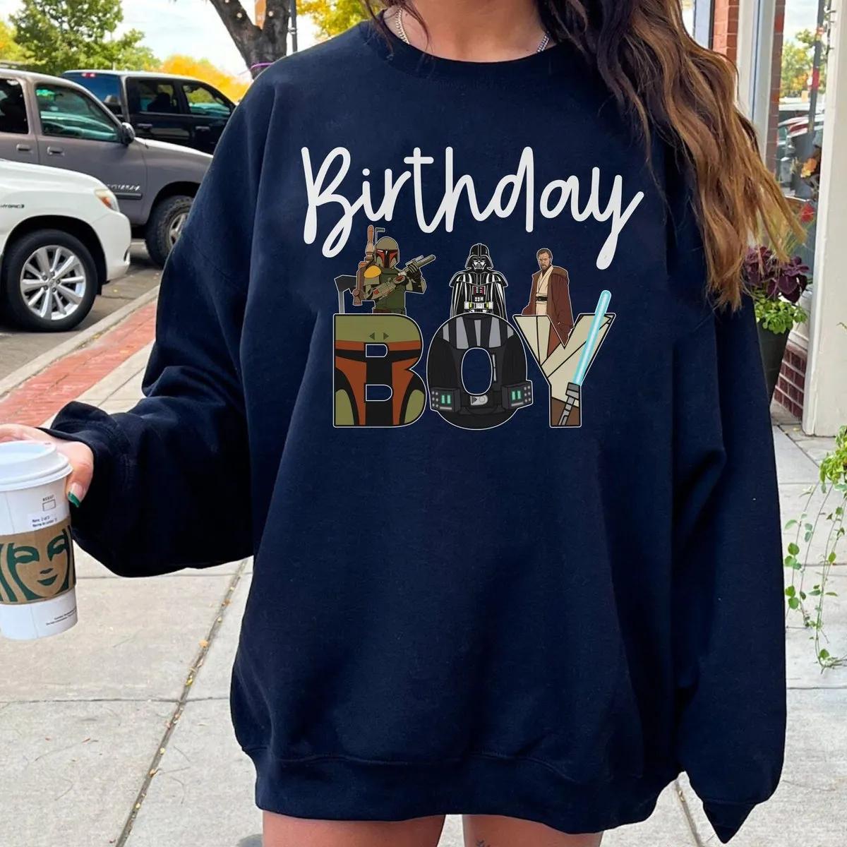 Custom Name Age Star Wars Birthday Boy Girl Kid Shirt 5