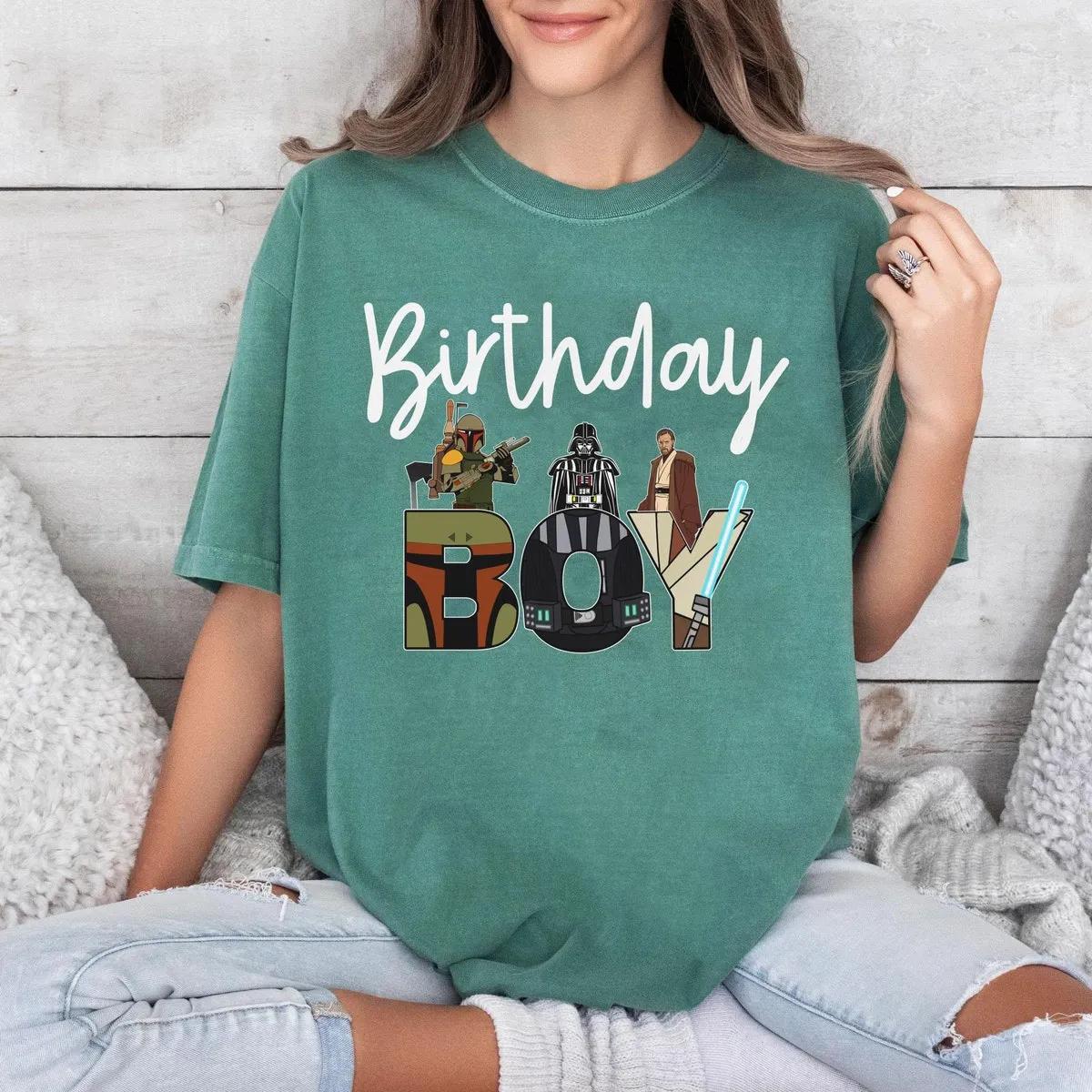 Custom Name Age Star Wars Birthday Boy Girl Kid Shirt 6