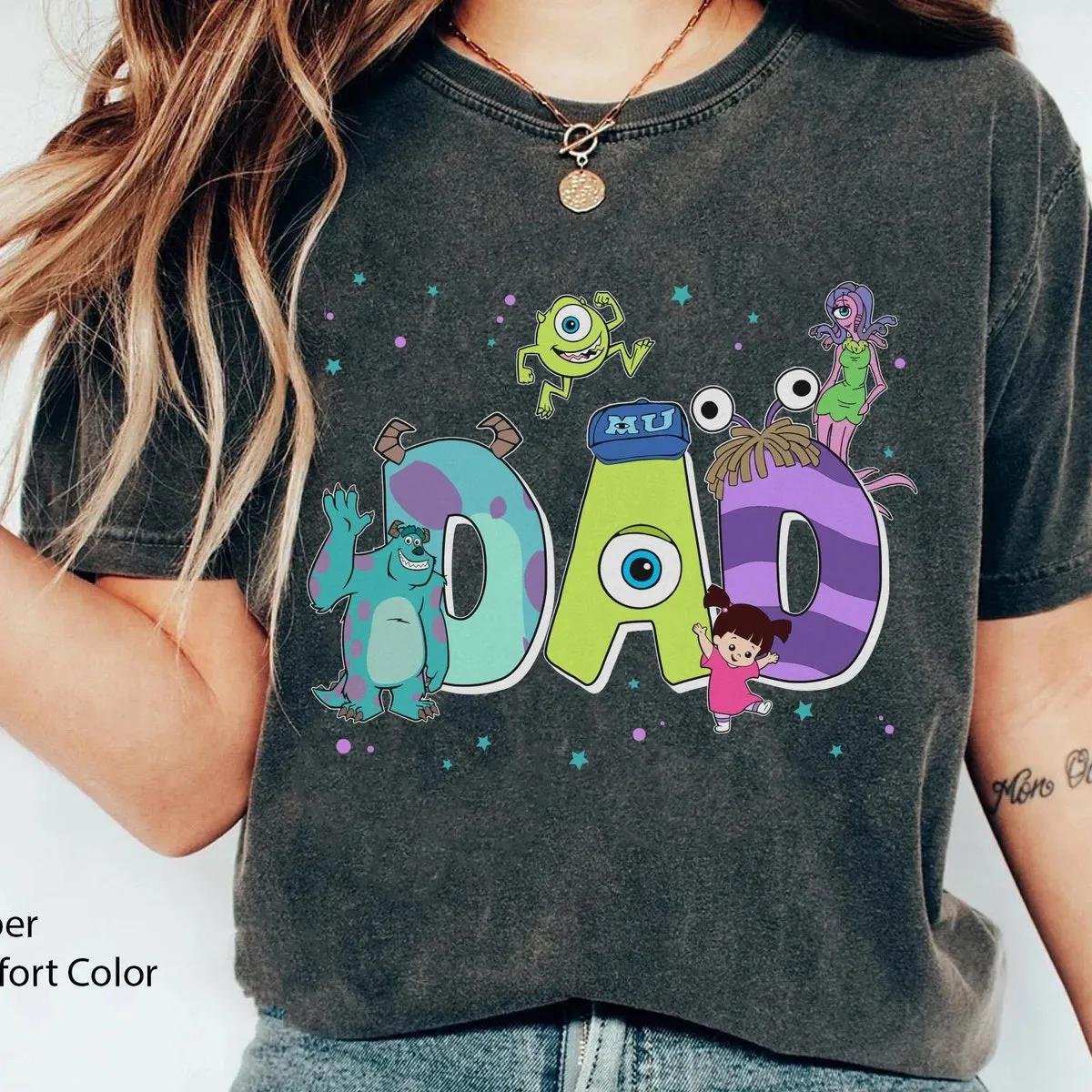 Custom Name Dad Monster Inc Themed Shirt 5 1