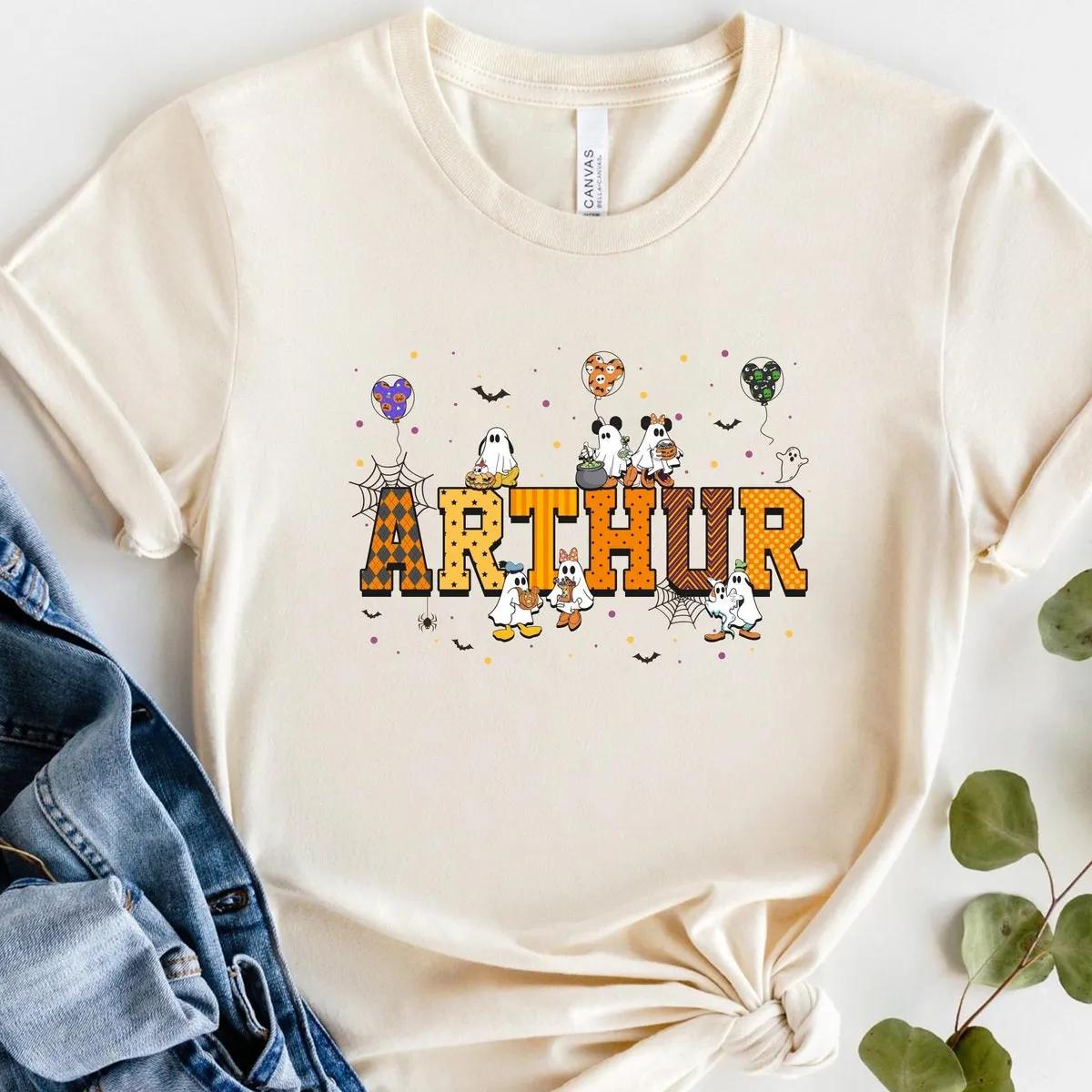 Custom Name Halloween Boo Ghost Disney Shirt 1 1