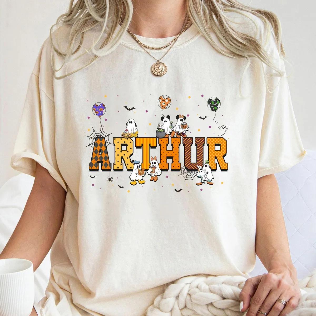 Custom Name Halloween Boo Ghost Disney Shirt 2 1