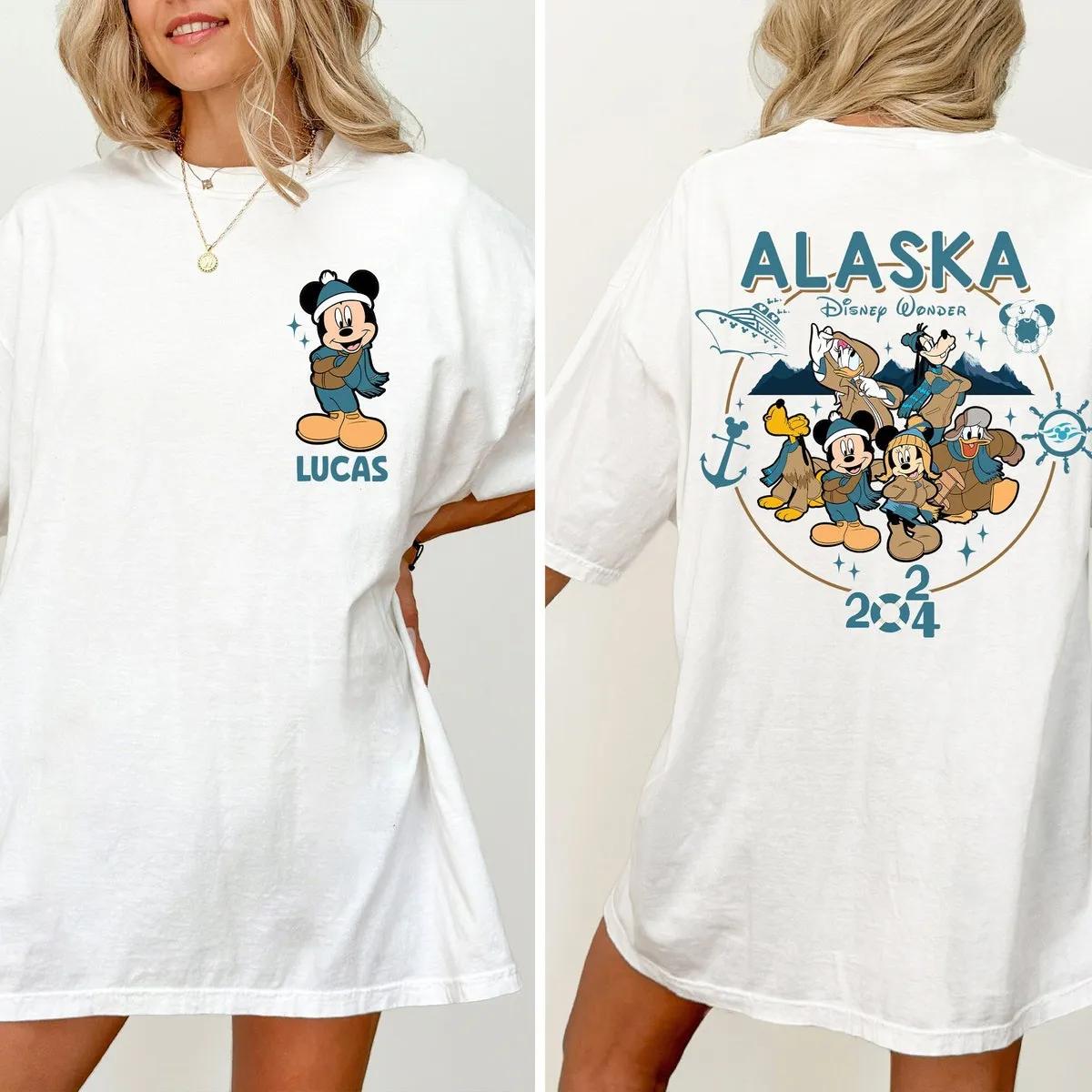 Custom Name Lucas Mickey And Friends Alaska Cruise Disney Wonder Shirt 1