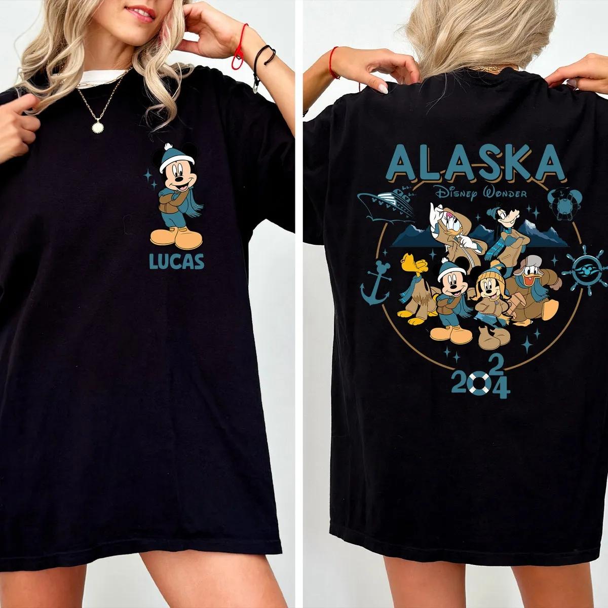 Custom Name Lucas Mickey And Friends Alaska Cruise Disney Wonder Shirt 2