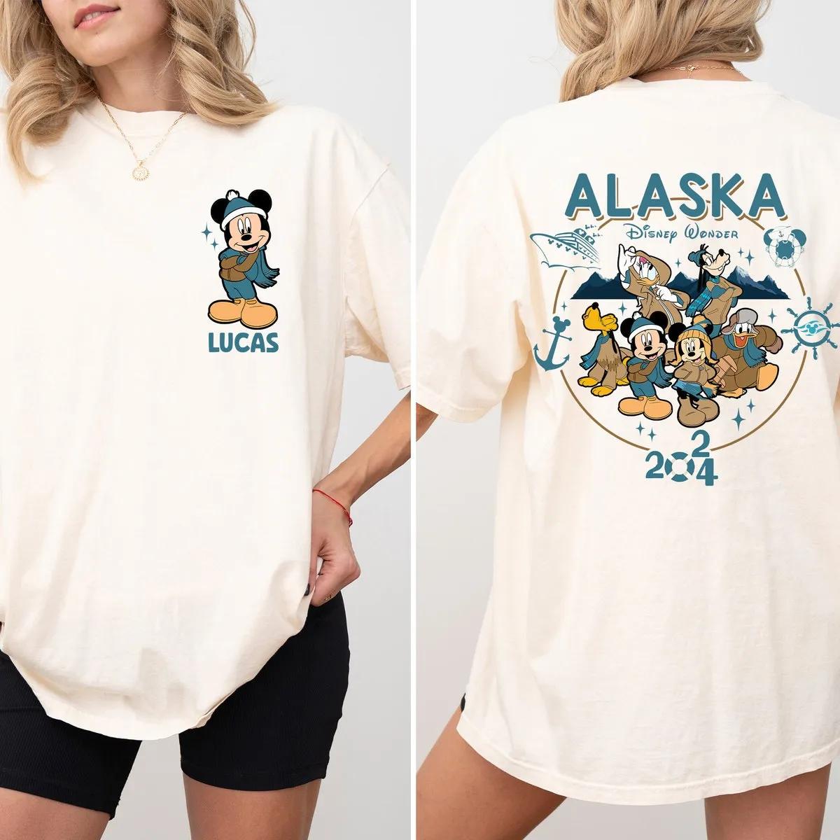 Custom Name Lucas Mickey And Friends Alaska Cruise Disney Wonder Shirt 3