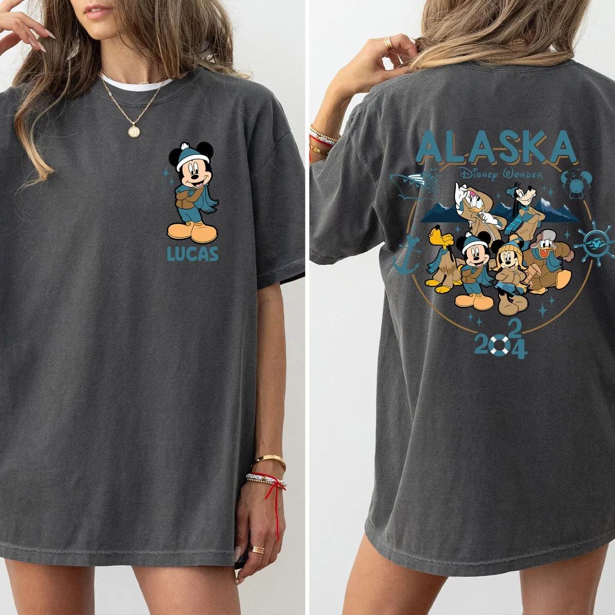 Custom Name Lucas Mickey And Friends Alaska Cruise Disney Wonder Shirt 4