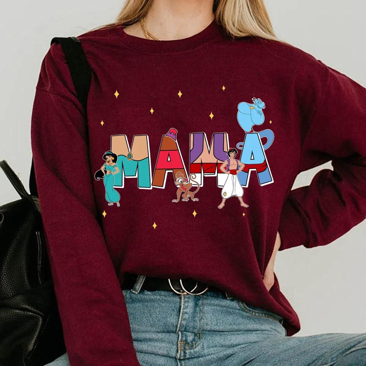 Custom Name Mama Aladdin Themed Shirt 3