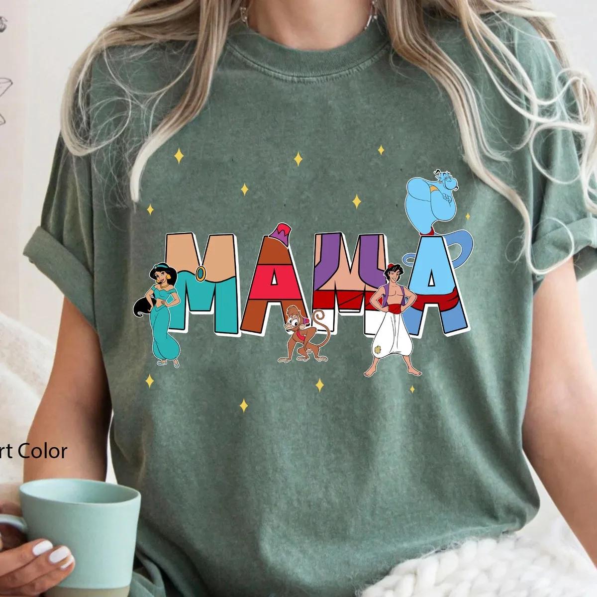 Custom Name Mama Aladdin Themed Shirt 5