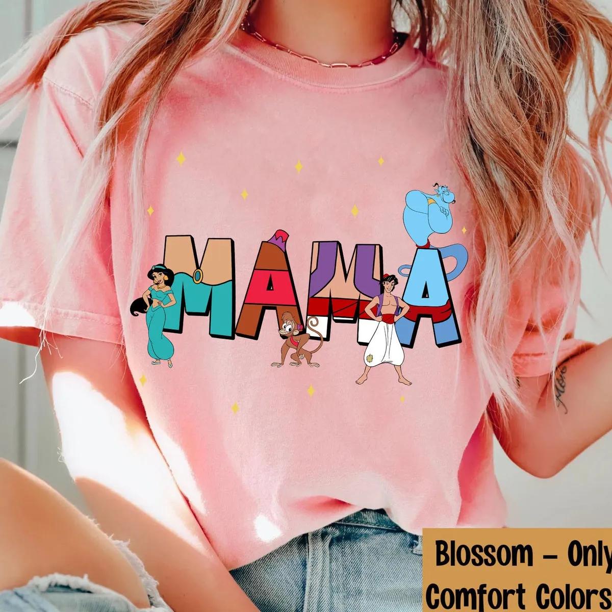 Custom Name Mama Aladdin Themed Shirt 6