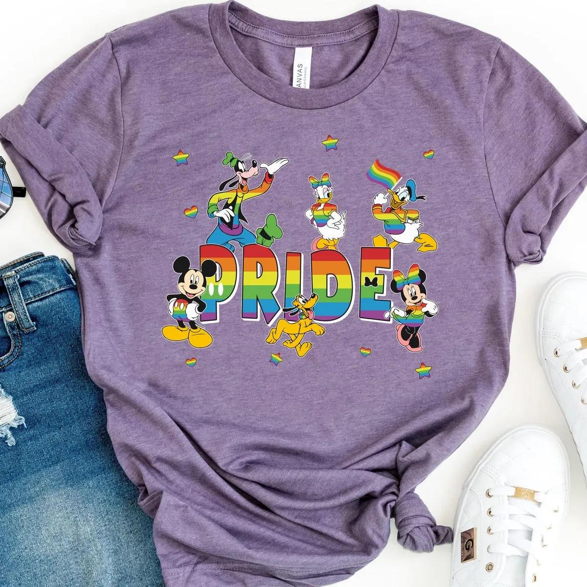 Custom Name Mickey And Friends Pride Month Shirt 6