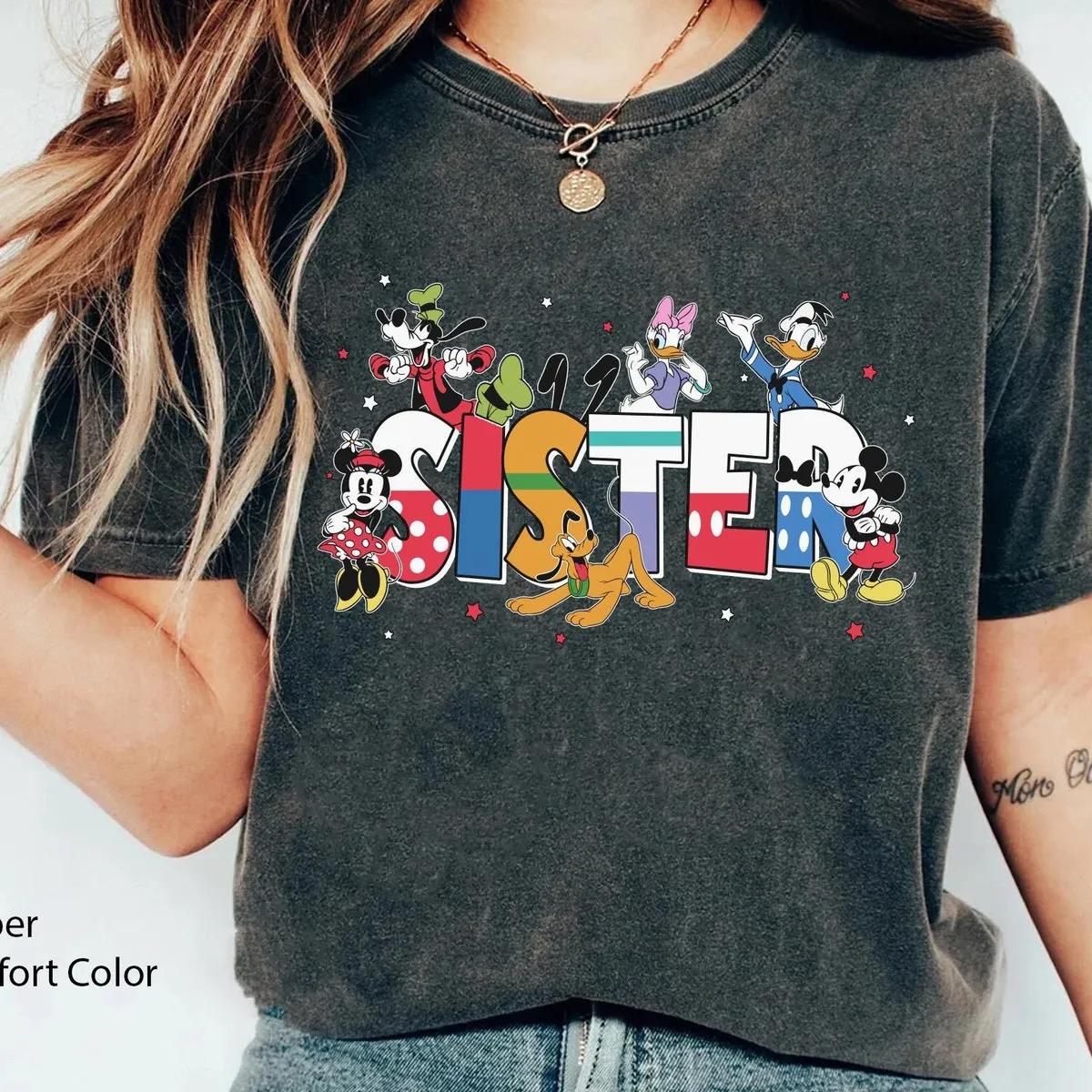 Custom Name Mickey And Friends Shirt 2