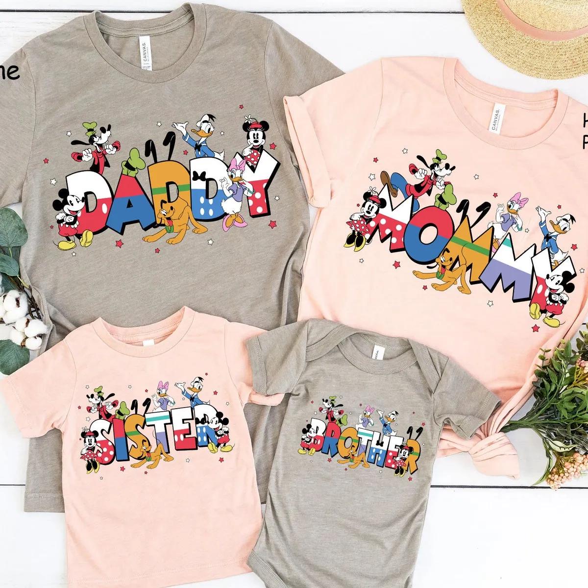 Custom Name Mickey And Friends Shirt 6