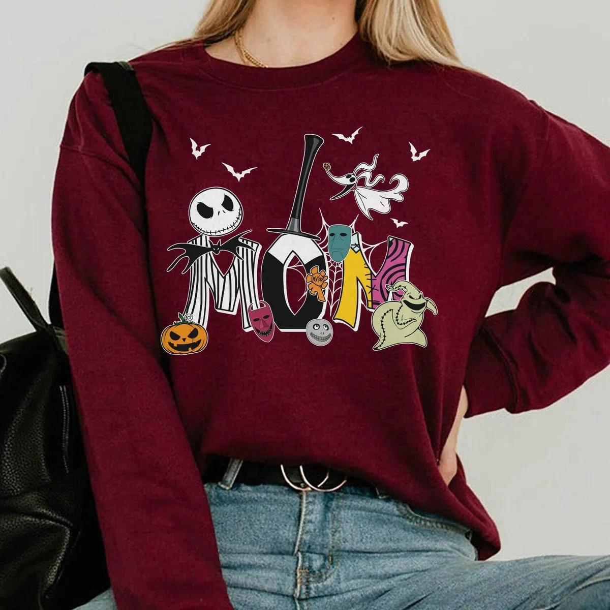 Custom Name Nightmare Before Christmas Mom Shirt 6