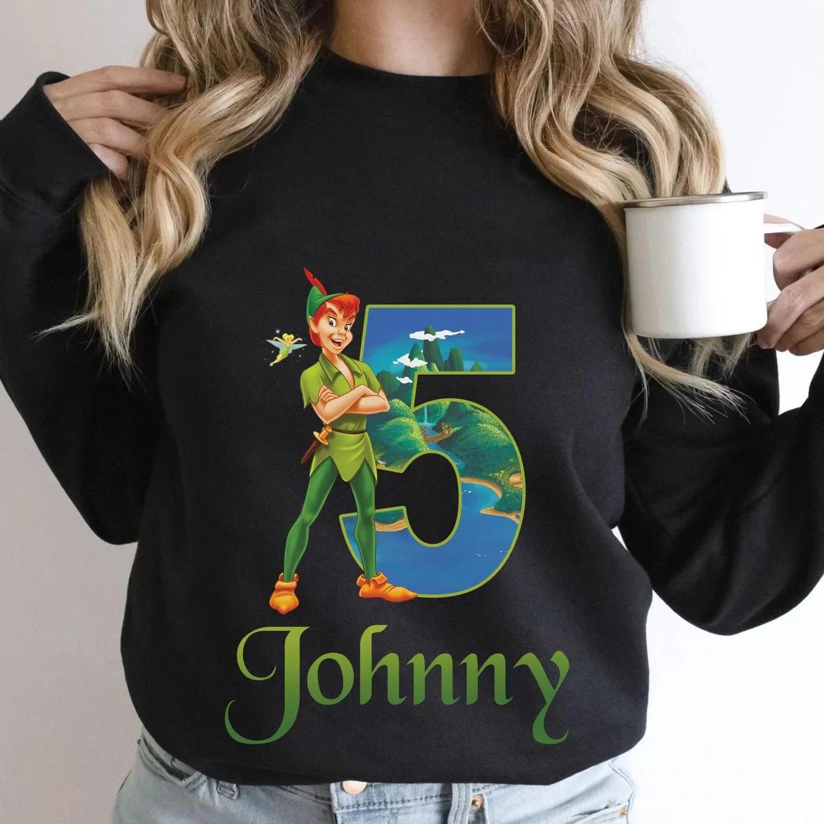 Custom Name Peter Pan 5 Johnny Shirt 2