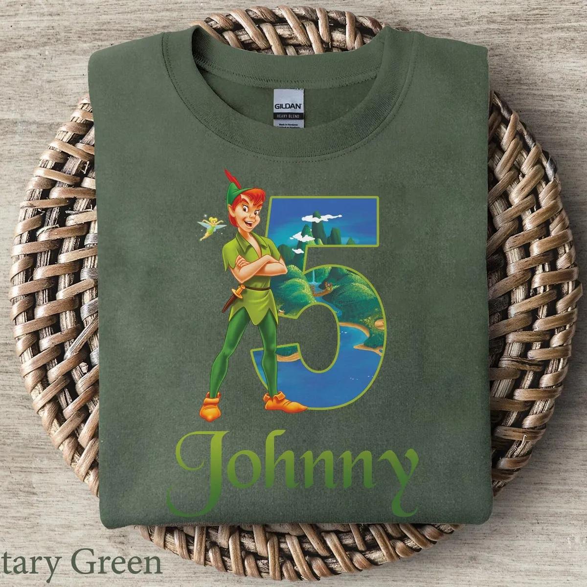 Custom Name Peter Pan 5 Johnny Shirt 3