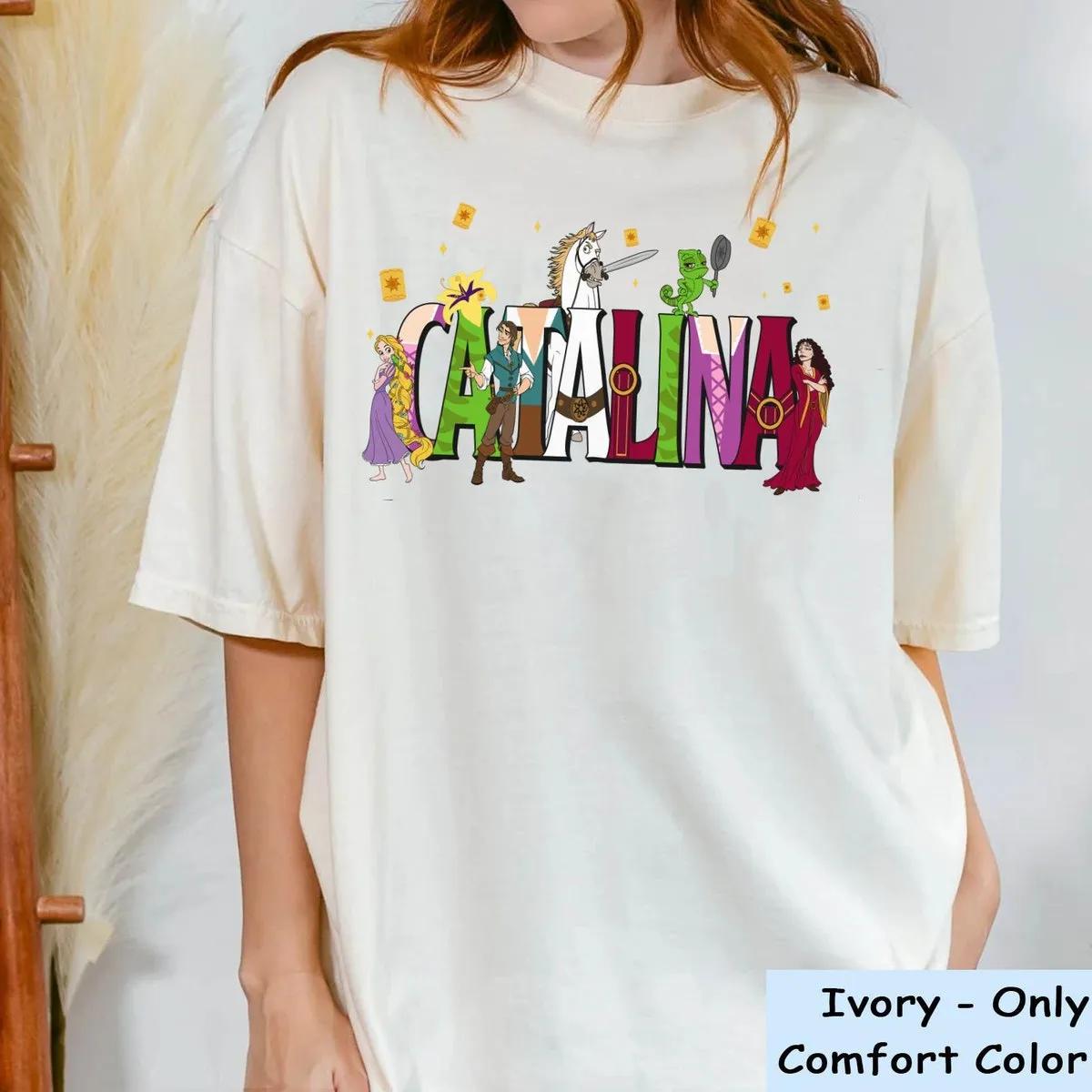 Custom Name Tangled Themed Disney Shirt 2 1