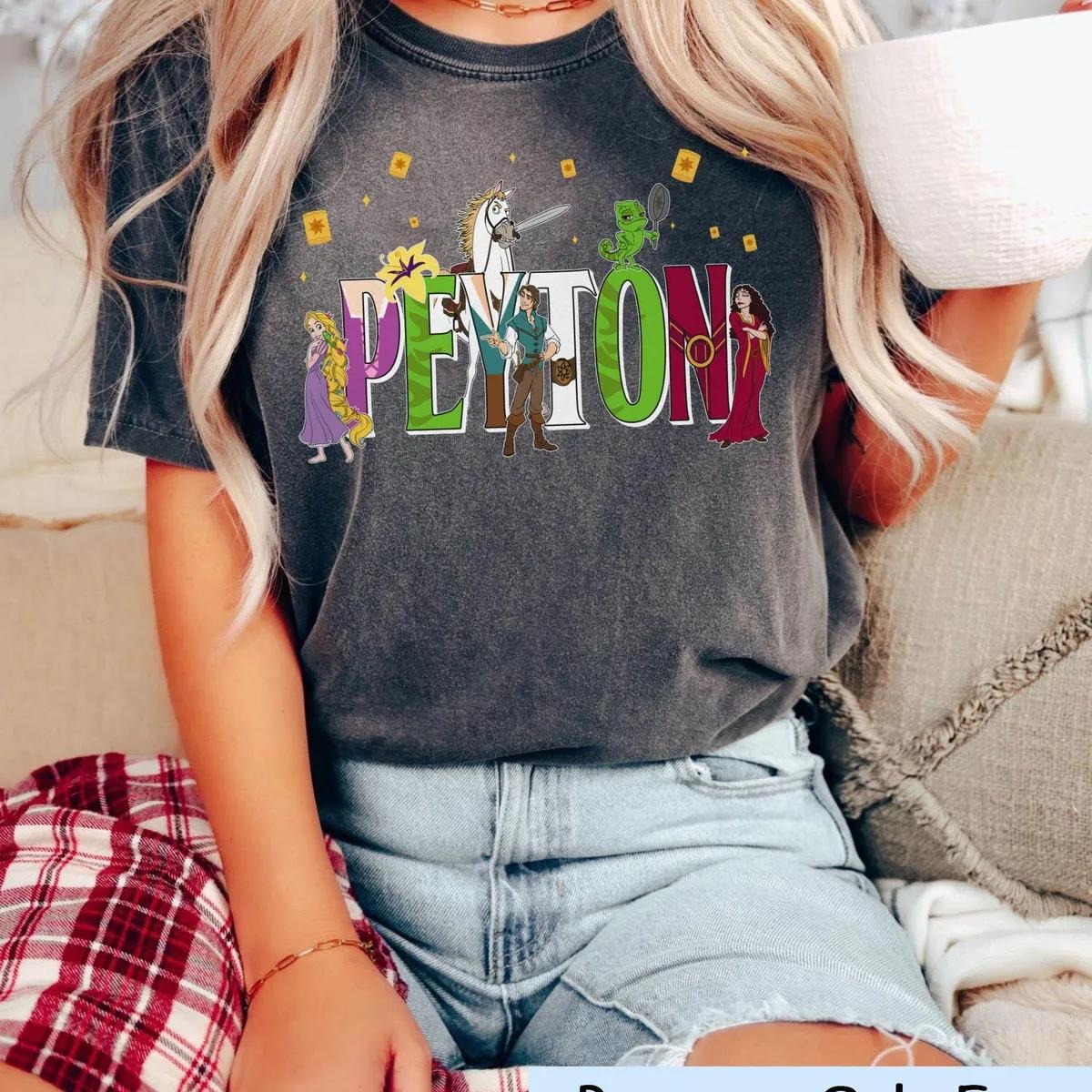 Custom Name Tangled Themed Disney Shirt 4 1