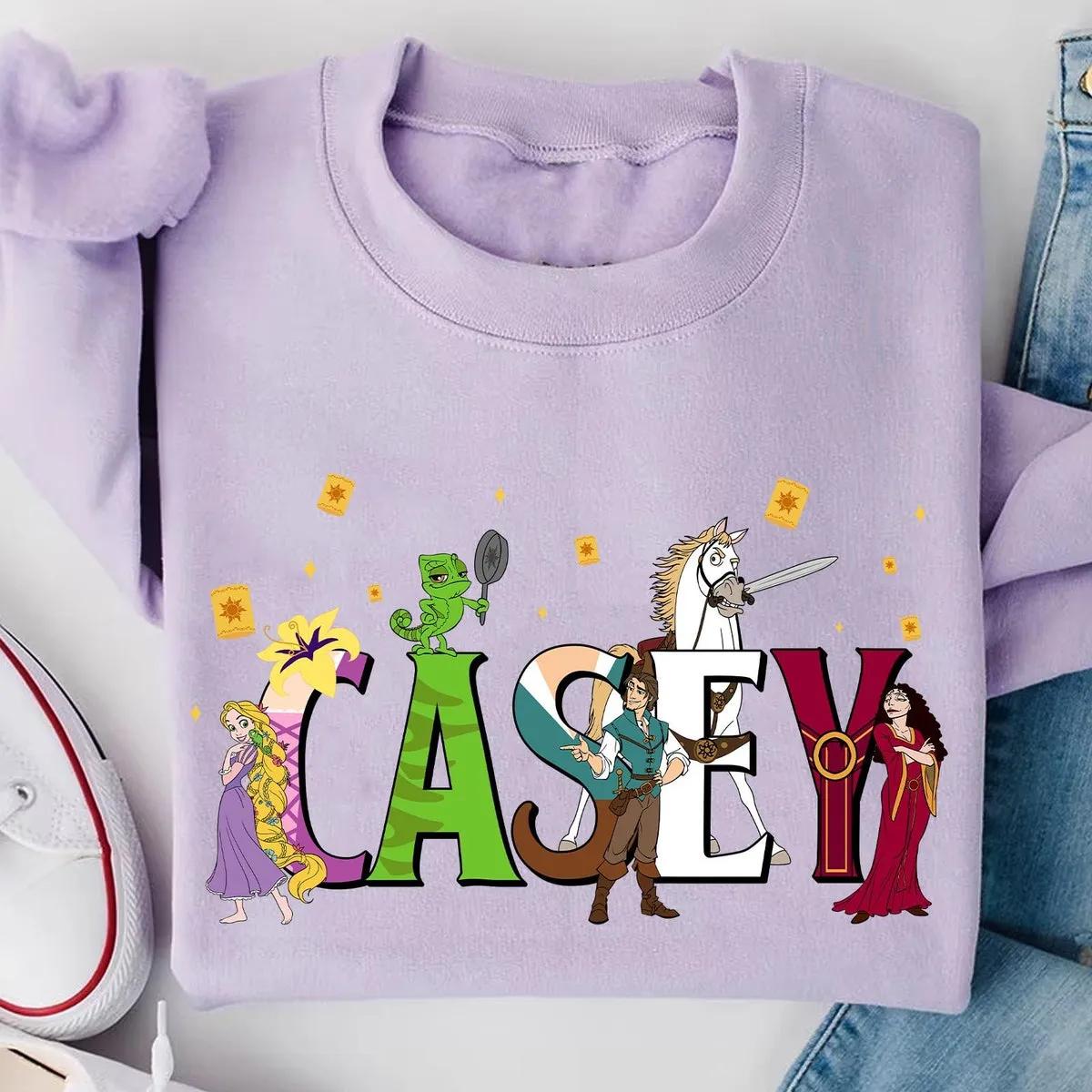 Custom Name Tangled Themed Disney Shirt 6 1